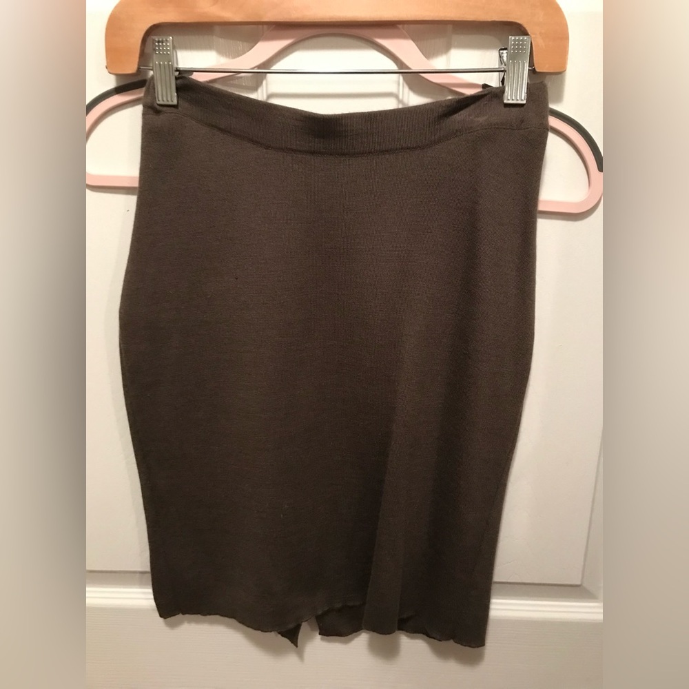 Black Goat Cashmere Skirt